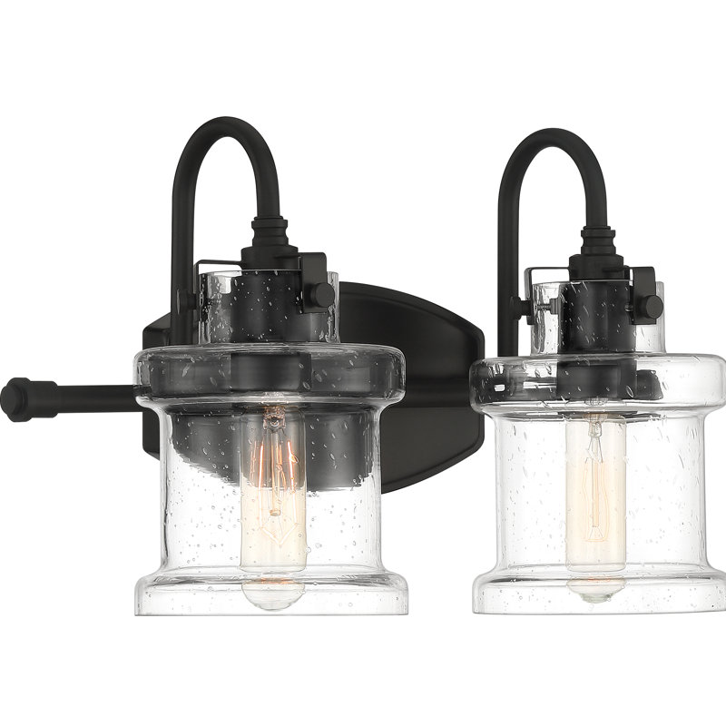 Laurel Foundry Modern Farmhouse Kent 2Light Dimmable Earth Black